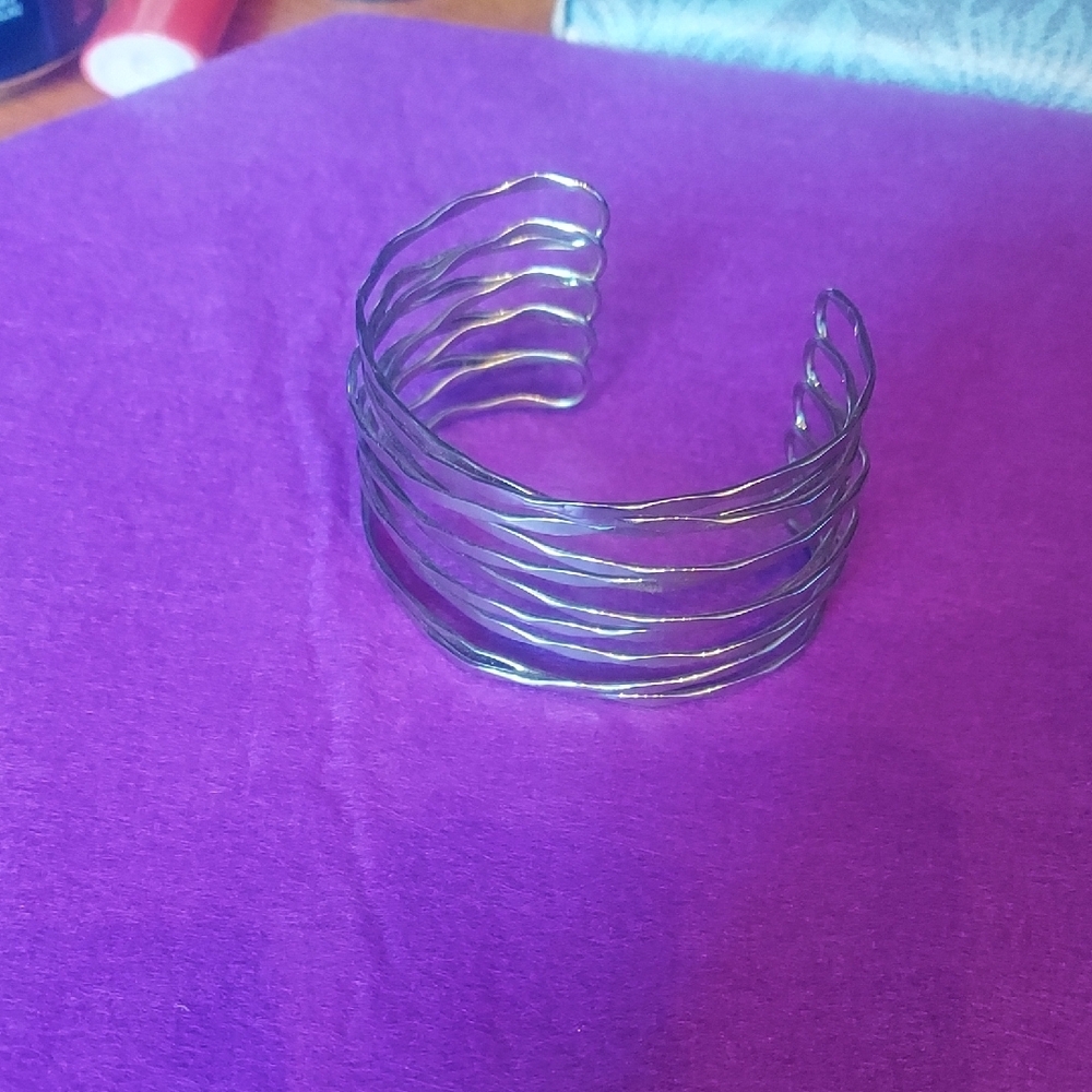 Elegant Silver Cuff Bracelet